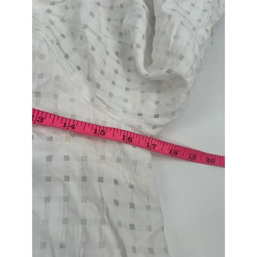 NWT Tuckernuck Pomander place Bonnie Textured Gingham Puff Sleeve Blouse sz‎ XS